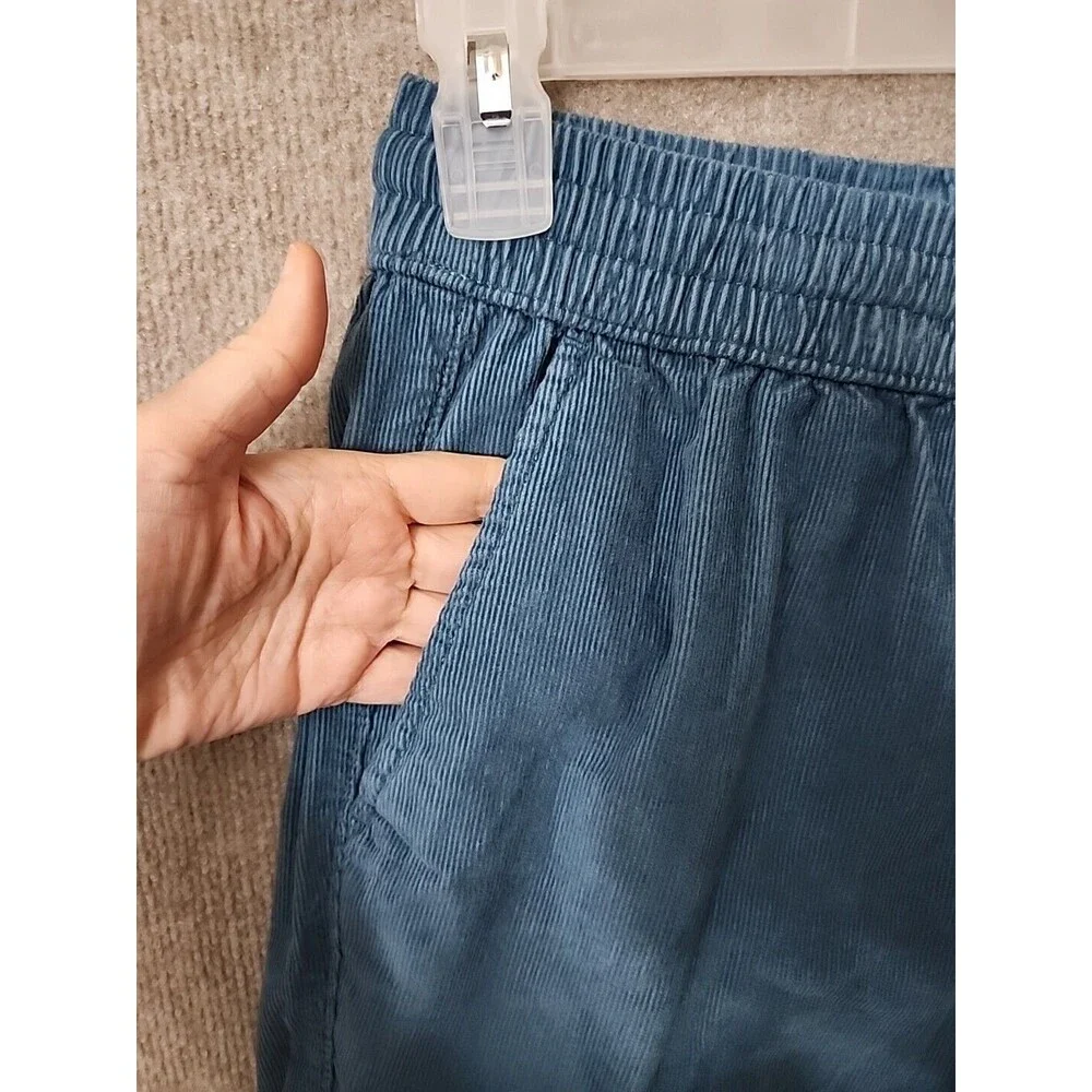 Sonoma Corduroy Everyday Pull-on Shorts Mens XS Blue Drawstring Cotton NEW